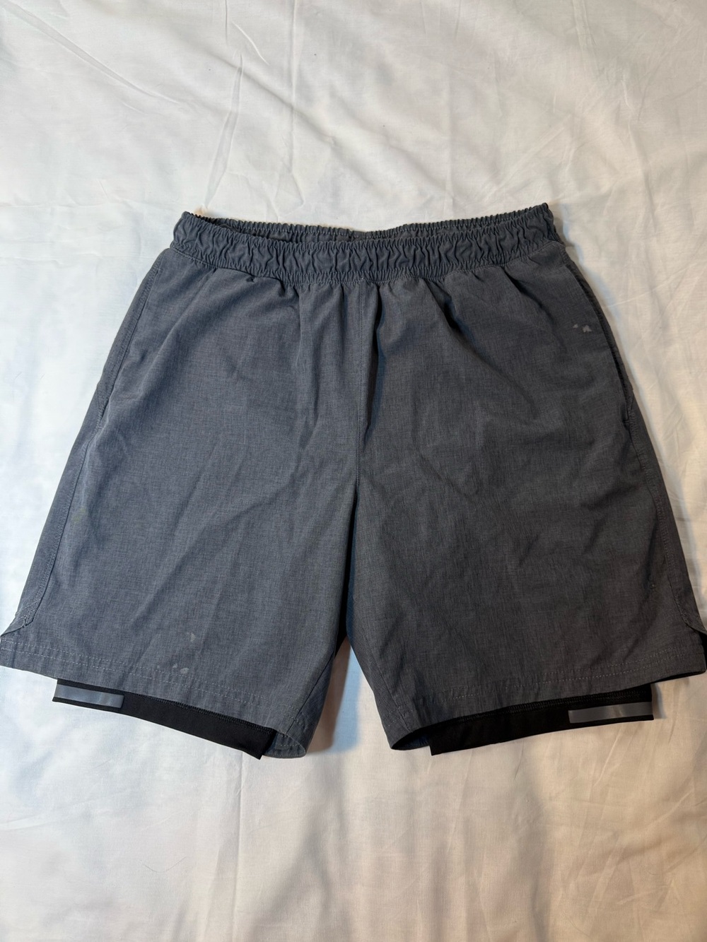 Skora Men's Gray Lined Athletic Shorts